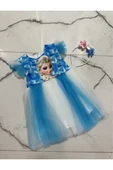 Elsa Baskılı  Kız Elbise 2/9 yaş thumbnail 2