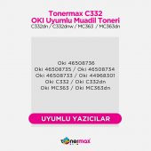 OKI MC363dn Muadil Toner Kırmızı thumbnail 2