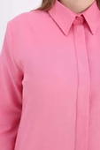 Pembe-Gizli Patlı Uzun Gömlek thumbnail 5
