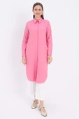 Pembe-Gizli Patlı Uzun Gömlek thumbnail 2