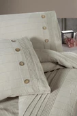 Linen Çift Kişilik Nevresim Takımı Bej thumbnail 2