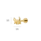 Kedi Altın Piercing thumbnail 2