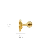 Yaprak Altın Piercing thumbnail 3