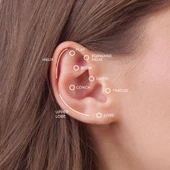Kedi Altın Piercing thumbnail 4