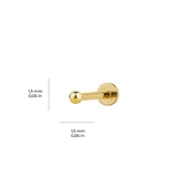 1,5 mm Top Altın Piercing thumbnail 2
