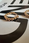MİNİMALİST RING ( ALTIN KAPLAMA KÜPE) thumbnail 2