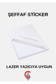 Şeffaf Etiket A4 100 Adet thumbnail 1