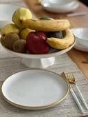 Gold Rim Pasta Tabağı Seti- 6 Adet thumbnail 2