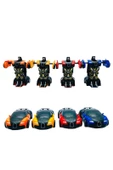 Robota Dönüşen Bugatti Araba 4lü Set thumbnail 1