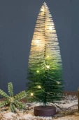 MAGICLEDCORNER Yeşil Beyaz Çam Ağacı Led Işıklı Dekor thumbnail 1