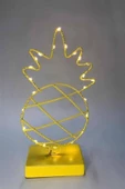 MAGICLEDCORNER Peri Ledli Metal Ananas Masa Üstü Dekor thumbnail 1