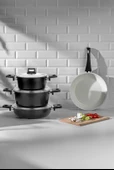 Nehir Ceramic Siyah 7 Parça Tencere Seti thumbnail 1