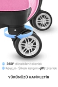 Spring Model Pembe Renk 2'li Valiz Seti Kabin + Orta thumbnail 4