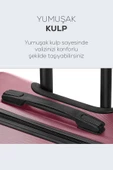 Spring Model Gül Kurusu Renk 2'li Valiz Seti Kabin + Orta thumbnail 5