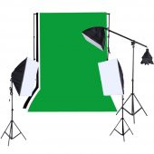 Deyatech Full Set (Yeşil Fon+Stand+Softbox Set) thumbnail 1