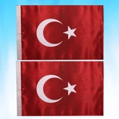 İKİLİ TÜRK BAYRAĞI thumbnail 2