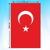 TÜRK BAYRAĞI 105X70 cm thumbnail 1