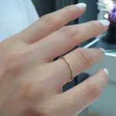 14 Ayar Altın Sade Tel Yüzük thumbnail 6