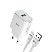 LinkTech C302 12W Auto ID Lightning Kablolu Şarj Aleti Set thumbnail 5