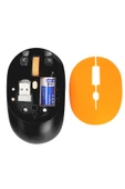 HP M231 V5.0 Bluetooth & Wireless 2,4ghz Sessiz Kablosuz Mouse Siyah-Turuncu Pc Laptop Tv Mac Uyumlu thumbnail 3