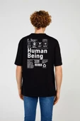 Black HUMAN HALF-RELAX TEE thumbnail 4