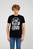 Black LOUD TEE thumbnail 1