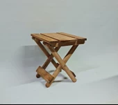 Ahşap Katlanır Tabure 1 Adet 30 cm x 36 xm thumbnail 6