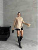 Bej Yandan Püsküllü Kazak thumbnail 3