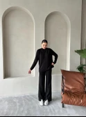 Siyah Clara Çimalı Pantolon Triko Takım thumbnail 10