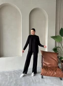 Siyah Clara Çimalı Pantolon Triko Takım thumbnail 6