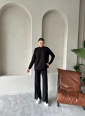 Siyah Clara Çimalı Pantolon Triko Takım thumbnail 8