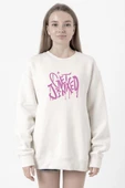 Arcane Get Jinxed Beyaz Kadın 2ip Sweatshirt thumbnail 1