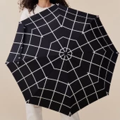 Original Duckhead Duck Kompakt Şemsiye Black Grid thumbnail 5