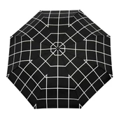 Original Duckhead Duck Kompakt Şemsiye Black Grid thumbnail 4
