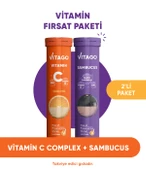 2li-Vitago Vitamin C+Sambucus, 20li Efervesan Tablet thumbnail 1
