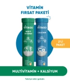 2li Paket-Vitago Multivitamin+Kalsiyum Efervesan Tablet thumbnail 1