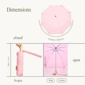 Original Duckhead Duck Kompakt Şemsiye - Pembe thumbnail 7