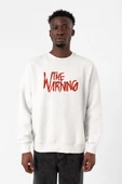 The Warning Logo Beyaz Erkek 2ip Sweatshirt thumbnail 1
