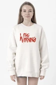 The Warning Logo Beyaz Kadın 2ip Sweatshirt thumbnail 1