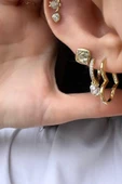 LONA ALTIN KAPLAMA KÜPE thumbnail 3