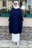 Melda Triko Tunik Lacivert thumbnail 4