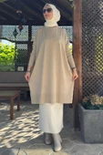 Melda Triko Tunik Taş thumbnail 1