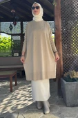 Melda Triko Tunik Taş thumbnail 3