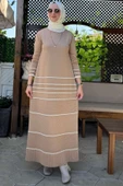 Hayal Triko Elbise Bej thumbnail 2