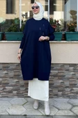 Melda Triko Tunik Lacivert thumbnail 2