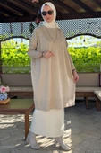 Melda Triko Tunik Taş thumbnail 5