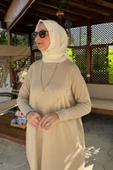 Melda Triko Tunik Taş thumbnail 6
