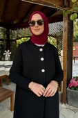 Sinem Çelik Örme Triko Hırka Siyah thumbnail 2