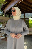 Melda Triko Tunik Gri thumbnail 7