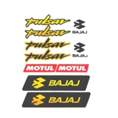 Bajaj Pulsar Sticker (Etiket) Seti Sarı A4 Boyut thumbnail 2